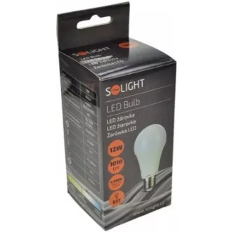 Solight LED žiarovka, klasický tvar, 12W, E27, 4000K, 270 °, 1020lm Solight LED žiarovka, klasický tvar, 12W, E27, 4000K, 270 °, 1020lm