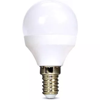 Solight LED žiarovka, miniglobe, 6W, E14, 4000K, 510lm, biele prevedenie