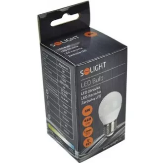 Solight LED žiarovka, miniglobe, 6W, E27, 3000K, 510lm Solight LED žiarovka, miniglobe, 6W, E27, 3000K, 510lm