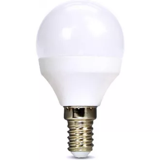 Solight LED žiarovka, miniglobe, 6W, E14, 3000K, 510lm, biele prevedenie