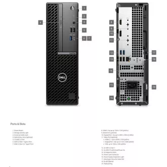 DELL PC OptiPlex 7020 SFF/180W/TPM/i3 14100/8GB/512GB SSD/Integrated/WLAN/vPro/Kb/Mouse/W11 Pro/3Y PS NBD