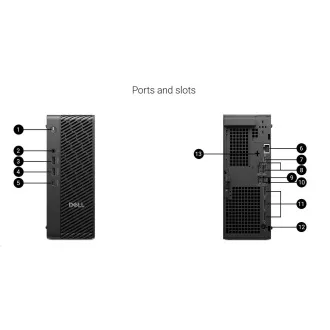 DELL PC Pro Max Micro FCM2250/TPM/U7-265/32GB/1TSSD/Nvidia A1000/280W/WLAN/vPro/Kb/Mouse/W11 Pro/3Y PS NBD