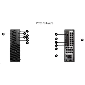 DELL PC Pro Max Slim FCS1250/360W/TPM/U7-265/16GB/512SSD/Integrated/vPro/Kb/Mouse/W11 Pro/3Y PS NBD