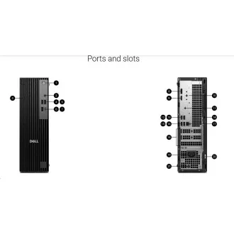 DELL PC Pre Slim QCS1255/180W/TPM/AMD Ryzen 3 8300G/8GB/512GB SSD/Integrated/WLAN/Kb/Mouse/W11 Pro/3Y PS NBD