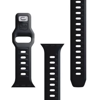 3mk remienok Watch Strap pre Apple 42/44/45/49 mm Black