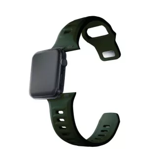 3mk remienok Watch Strap pre Apple 42/44/45/49 mm Dark Green