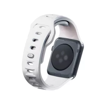 3mk remienok Watch Strap pre Apple 42/44/45/49 mm White