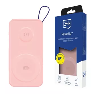 3mk PastelUp Powerbank 10, 000mAh 22.5W USB 1A1C - Pink 3mk PastelUp Powerbank 10, 000mAh 22.5W USB 1A1C - Pink