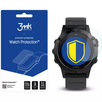 3mk ochranná fólia Watch Protection ARC pre Garmin Fenix 5, 47 mm (3ks)
