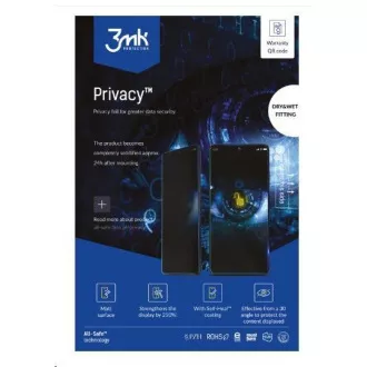 3mk All-Safe - AIO fólia BH Privacy Dry & Wet Fitting Phone, 5 ks 3mk All-Safe - AIO fólia BH Privacy Dry & Wet Fitting Phone, 5 ks