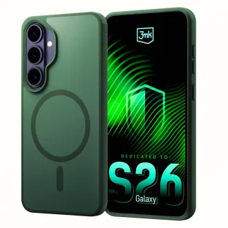 3mk ochranný kryt Smoke MagCase Green pre Samsung Galaxy S26+ 3mk ochranný kryt Smoke MagCase Green pre Samsung Galaxy S26+