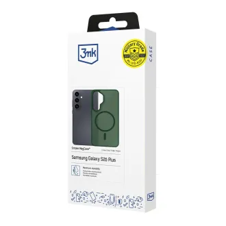 3mk ochranný kryt Smoke MagCase Green pre Samsung Galaxy S26+ 3mk ochranný kryt Smoke MagCase Green pre Samsung Galaxy S26+