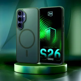 3mk ochranný kryt Smoke MagCase Green pre Samsung Galaxy S26 3mk ochranný kryt Smoke MagCase Green pre Samsung Galaxy S26