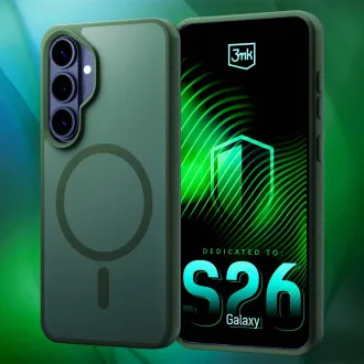 3mk ochranný kryt Smoke MagCase Green pre Samsung Galaxy S26 3mk ochranný kryt Smoke MagCase Green pre Samsung Galaxy S26