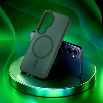 3mk ochranný kryt Smoke MagCase Green pre Samsung Galaxy S26 3mk ochranný kryt Smoke MagCase Green pre Samsung Galaxy S26