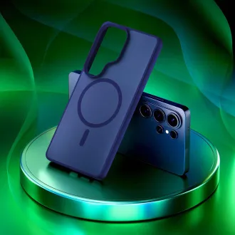 3mk ochranný kryt Smoke MagCase Blue pre Samsung Galaxy S26 Ultra