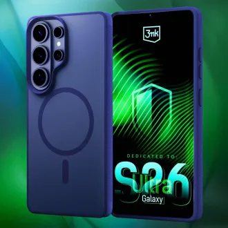 3mk ochranný kryt Smoke MagCase Blue pre Samsung Galaxy S26 Ultra
