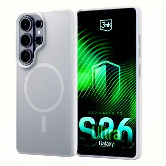 3mk ochranný kryt Smoke MagCase White pre Samsung Galaxy S26 Ultra