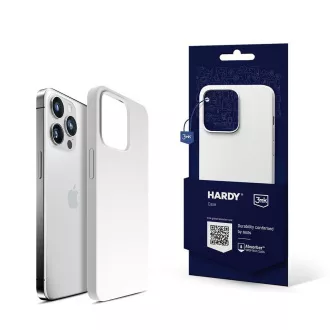3mk ochranný kryt HARDY Silicone MagCase pre Apple iPhone 15 Pro, Silver-White