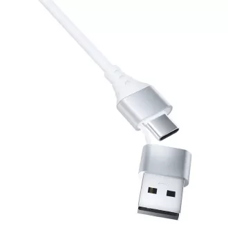 3mk nabíjací kábel - Hyper Cable 3in1 A/C to C/Micro/Lightning 1.5m, biela