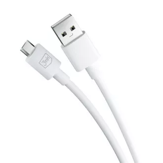 3mk dátový kábel - Hyper Cable A to Micro 1.2m 5V 2, 4A, biela 3mk dátový kábel - Hyper Cable A to Micro 1.2m 5V 2, 4A, biela
