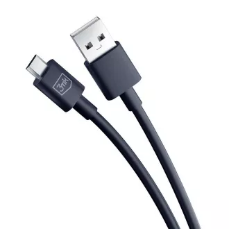 3mk dátový kábel - Hyper Cable A to Micro 1.2m 5V 2, 4A, čierna
