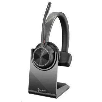 Poly Voyager 4310 MS Teams bezdrôtová náhlavná súprava, BT700 USB-C adaptér, mono, nabíjací stojan