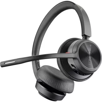 Poly Voyager 4320 bezdrôtová náhlavná súprava, BT700 USB-A adaptér, stereo, nabíjací stojan