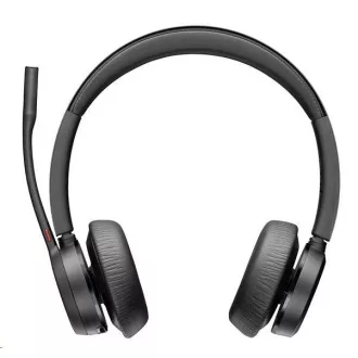 Poly Voyager 4320 MS Teams bezdrôtová náhlavná súprava, BT700 USB-C adaptér, stereo, nabíjací stojan