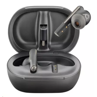 Poly Voyager Free 60+ bluetooth headset, BT700 USB-C adaptér, dotykové nabíjacie púzdro, čierna