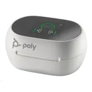Poly Voyager Free 60+ bluetooth headset, BT700 USB-A adaptér, dotykové nabíjacie púzdro, biela