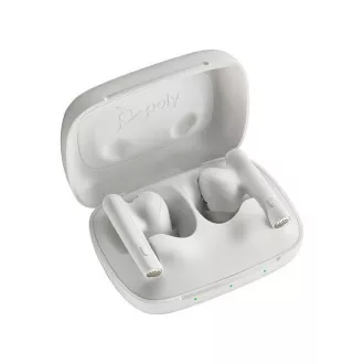 Poly Voyager Free 60 MS Teams bluetooth headset, BT700 USB-C adaptér, nabíjacie púzdro, biela Poly Voyager Free 60 MS Teams bluetooth headset, BT700 USB-C adaptér, nabíjacie púzdro, biela