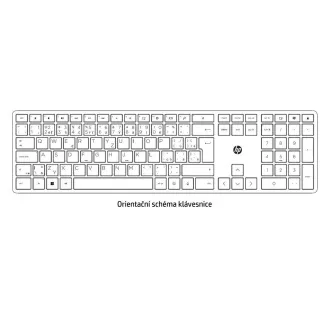 HP 680 Comfort Dual-Mode Keyboard- bezdrôtová ergonomická klávesnica CZ/SK