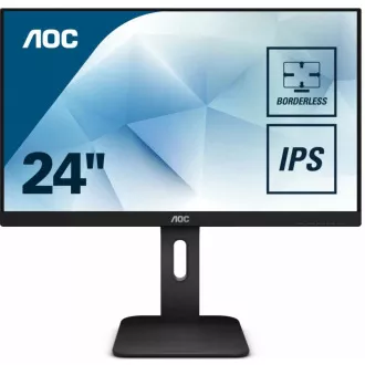 AOC MT IPS LCD WLED 23, 8" 24P1 - IPS panel, 1920x1080, 250cd/m, 5ms, D-Sub, DVI, HDMI, DP, USB, repro, pivot