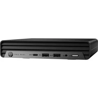 HP PC Mini 400G9 i3-14100T, 1 x 8 GB DDR5, 512 GB M.2, Intel HD 2 x DP + HDMI, WiFi 6 + BT, usb kl. myš, 90W, FDOS, 3y onsite