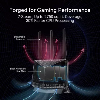 ASUS Router RT-BE86U, Herný WiFi7 Router, AiMesh, 2xWAN, 3xLAN, 1xUSB 3.2 ASUS Router RT-BE86U, Herný WiFi7 Router, AiMesh, 2xWAN, 3xLAN, 1xUSB 3.2