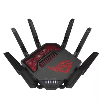 ASUS Herný Router ROG Rapture GT-BE19000, 3-pásmový WiFi7 Router, 2x WAN, 4x LAN, AiMesh ASUS Herný Router ROG Rapture GT-BE19000, 3-pásmový WiFi7 Router, 2x WAN, 4x LAN, AiMesh