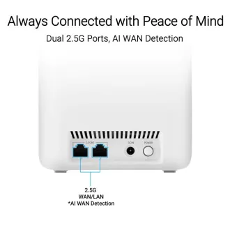 ASUS ZenWifi 3-pack BD4, WiFi7 Extendable Router, AiMesh, 2x WAN/LAN ASUS ZenWifi 3-pack BD4, WiFi7 Extendable Router, AiMesh, 2x WAN/LAN
