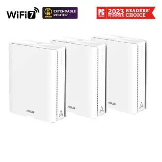 ASUS ZenWifi BQ16 3-pack, WiFi7 Extendable Router, AiMesh, 2x WAN/LAN, 3x LAN, 1x USB 3.0 ASUS ZenWifi BQ16 3-pack, WiFi7 Extendable Router, AiMesh, 2x WAN/LAN, 3x LAN, 1x USB 3.0