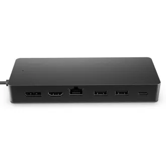 HP dock - Universal USB-C Multiport Hub (2x USB-A 3.2, 1xUSB-C, 1x HDMI 2.0, 1xDP 1.2, USB-C 65W, RJ45, bez zdroja
