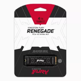 Kingston FURY RENEGADE SSD 4TB (4000GB) M.2 2280 NVMe™ PCIe Gen 4 (R 7300MB/s; W 7000MB/s) Kingston FURY RENEGADE SSD 4TB (4000GB) M.2 2280 NVMe™ PCIe Gen 4 (R 7300MB/s; W 7000MB/s)