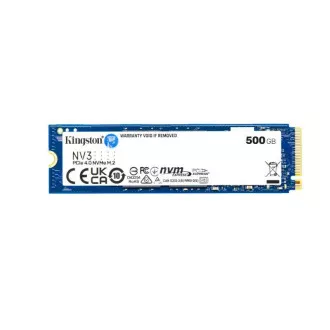 Kingston SSD 500GB NV3, M.2 2230, NVMe PCIe Gen4x4, (R: 5000MB/s; W: 3000MB/s)