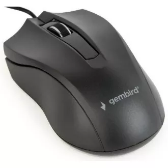 GEMBIRD myš MUS-3B-01, drôtová, optická, 1000 dpi, USB, čierna