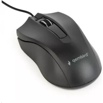 GEMBIRD myš MUS-3B-01, drôtová, optická, 1000 dpi, USB, čierna