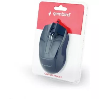 GEMBIRD myš MUS-3B-01, drôtová, optická, 1000 dpi, USB, čierna