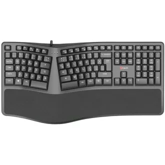 C-TECH Klávesnica KB-113E USB, ERGO, čierna, SK/SK C-TECH Klávesnica KB-113E USB, ERGO, čierna, SK/SK