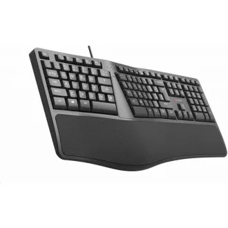 C-TECH Klávesnica KB-113E USB, ERGO, čierna, SK/SK C-TECH Klávesnica KB-113E USB, ERGO, čierna, SK/SK