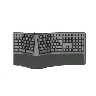 C-TECH Klávesnica KB-113E USB, ERGO, čierna, SK/SK C-TECH Klávesnica KB-113E USB, ERGO, čierna, SK/SK