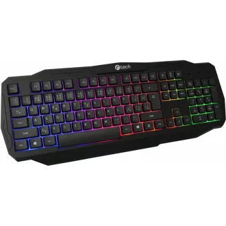 C-TECH klávesnica Arcus (GKB-15), casual gaming, CZ/SK, dúhové podsvietenie, USB C-TECH klávesnica Arcus (GKB-15), casual gaming, CZ/SK, dúhové podsvietenie, USB