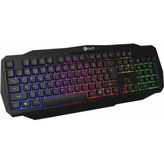 C-TECH klávesnica Arcus (GKB-15), casual gaming, CZ/SK, dúhové podsvietenie, USB C-TECH klávesnica Arcus (GKB-15), casual gaming, CZ/SK, dúhové podsvietenie, USB